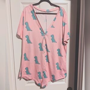 Short sleeve pajama onesie